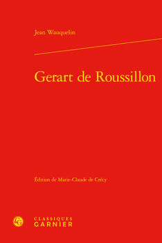 Hardcover Gerart de Roussillon [French] Book