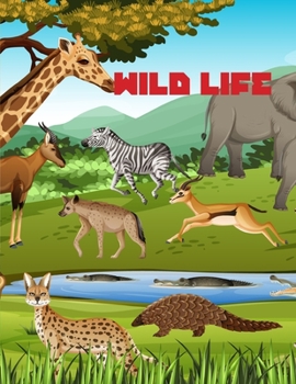 Paperback Wild Life: Coloring Book for Age 4-12 Book