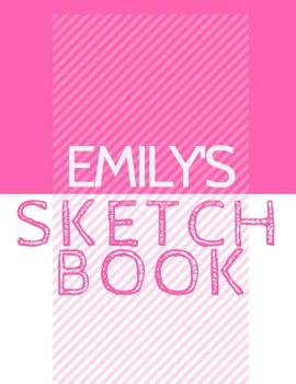 Paperback Emily's Sketchbook: Personalized Crayon Sketchbook with Name: 120 Pages Book