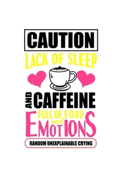 Notizbuch: Kaffee Koffein Emotionen Frauen Mütter Geschenk 120 Seiten, 6X9 (Ca. A5), Karomuster (German Edition)