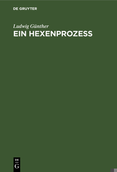 Hardcover Ein Hexenprozeß [German] Book