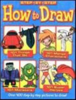 Paperback Step By Step How To Draw Blue Cover Things That Go, Manga, Monsters, and Super-Heroes Book