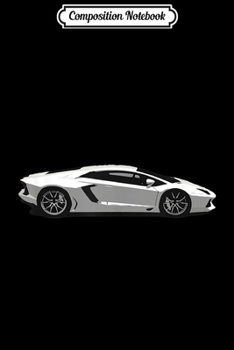 Composition Notebook: Modern Italian Supercar New Classic European Performance Car Journal/Notebook Blank Lined Ruled 6x9 100 Pages