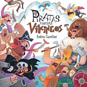 Hardcover Piratas Contra Vikingos [Spanish] Book