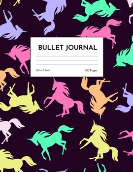 Bullet Journal: Cute Unicorn Dot Grid Notebook - Dotted Note Pad for Kids, Girls, Teens, Tweens, Women - Gifts for Birthday and Christmas | Design 98837