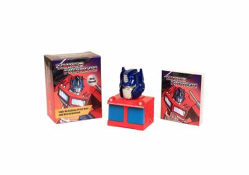 Paperback Transformers toys G1 Optimus Prime Autobot Mini Light Up Bust and Illustrated Book Set By Running Press Book