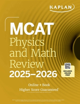 Paperback MCAT Physics and Math Review 2025-2026: Online + Book