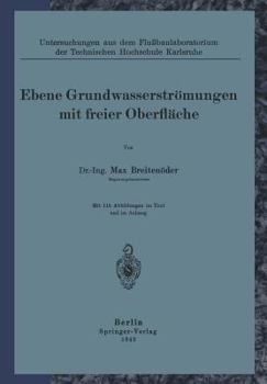 Paperback Ebene Grundwasserströmungen Mit Freier Oberfläche [German] Book