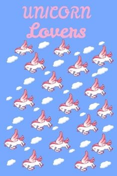 Unicorn Lover Journal. Pink Gradual Unicorn Cloud Patterns, Cute Unicorn Mythical Magic NotBook