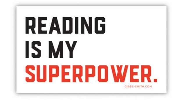 Paperback Reading Is My Superpower Sticker Book