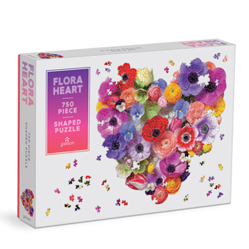 Misc. Flora Heart 750 Piece Shaped Puzzle Book