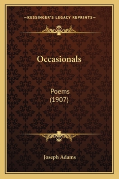 Paperback Occasionals: Poems (1907) Book