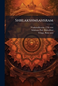 Paperback Shrlakshmsahsram: 7 [Sanskrit] Book