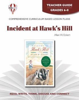 Paperback Incident at Hawk's Hill - Teacher Guide by Novel Units Book