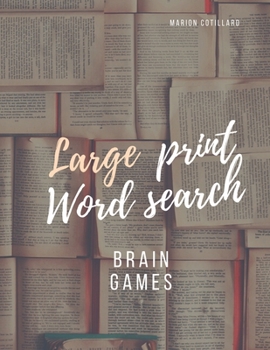 Paperback Brain games large print word search: Word Search Book for Adults Large Print with a Huge of Puzzles [Large Print] Book