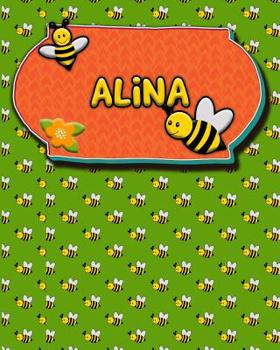 Paperback Handwriting Practice 120 Page Honey Bee Book Alina: Primary Grades Handwriting Book K-2 Book