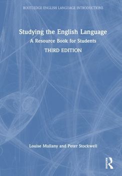 Hardcover Studying the English Language: A Resource Book for Students Book