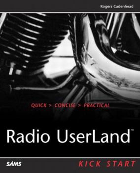 Paperback Radio Userland Kick Start Book