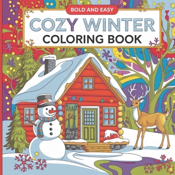 Paperback Winter Friend Coloring Book: Bold & Easy Coloring Book for Adults [Large Print] Book