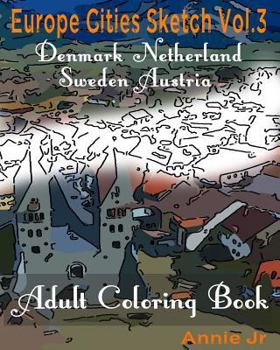 Paperback Europe Cities Sketch Vol.3: Adult Coloring Book