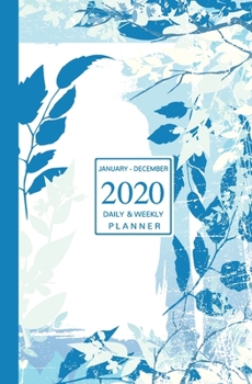 January - December 2020 Daily & Weekly Planner: 1 Year Personal Calendar; Vintage Blue Branches