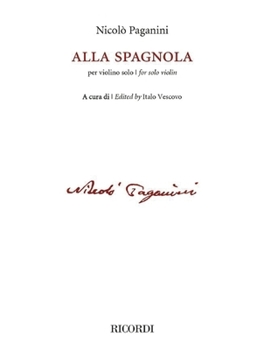 Paperback Alla Spagnola: For Solo Violin Book