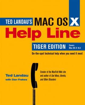 Paperback Mac OS X Help Line Book