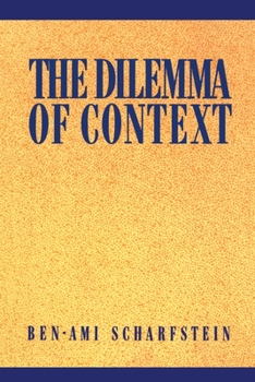Hardcover The Dilemma of Context Book