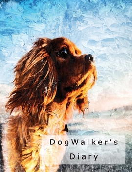 Paperback Dog Walker's Diary: One year undated diary with space for notes and contact details Book