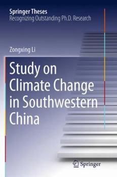 Paperback Study on Climate Change in Southwestern China Book