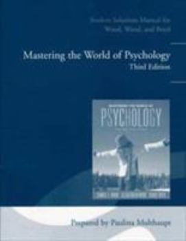 Paperback Student Solutions Manual for Mastering the World of Psychology Book