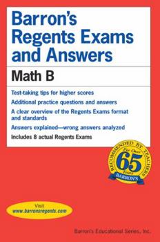 Paperback Barron's Regents Exams and Answers: Math B Book