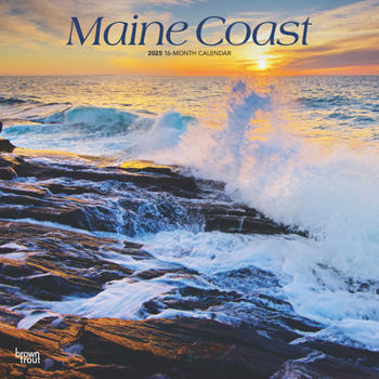 Calendar Maine Coast 2025 12 X 24 Inch Monthly Square Wall Calendar Plastic-Free Book