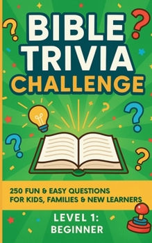 Paperback Beginner Bible Trivia Book (Easy) Book