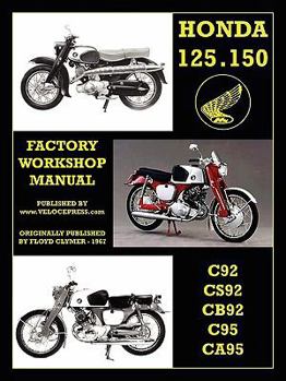 Paperback Honda Motorcycles Workshop Manual 125-150 Twins 1959-1966 Book