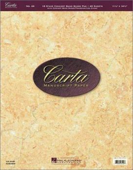 Paperback Carta Manuscript Paper No. 26 - Professional Book