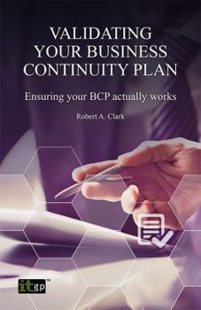 Paperback Validating Your Business Continuity Plan Book