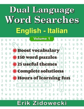 Paperback Dual Language Word Searches - English - Italian Book