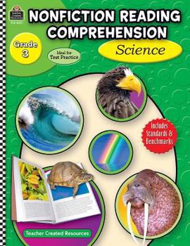 Paperback Nonfiction Reading Comprehension: Science, Grade 3 Book