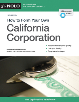 Paperback How to Form Your Own California Corporation Book