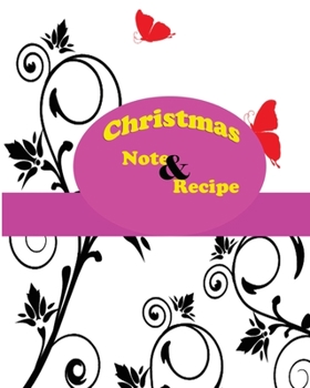 Paperback Christmas Note & Recipes Book
