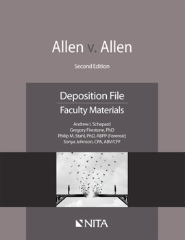 Paperback Allen v. Allen: Deposition File, Faculty Materials Book