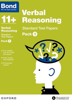 Paperback Bond 11+: Verbal Reasoning: Standard Test Paperspack 1 Book