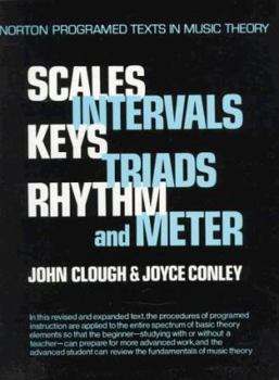 Paperback Scales, Intervals, Keys, Triads, Rhythm, and Meter: A Self-Instruction Program Book