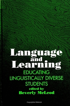 Hardcover Language and Learning: Educating Linguistically Diverse Students Book