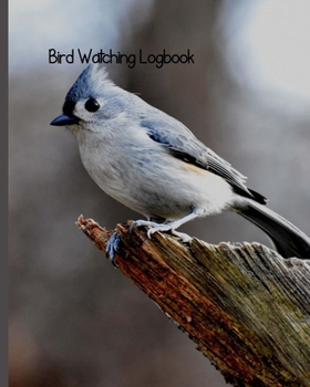 Paperback Bird Watching Log Book: Bird Watching Journal NoteBook Diary, Unique Gift for Birders and Bird Watchers, Blue Crested Bird Book