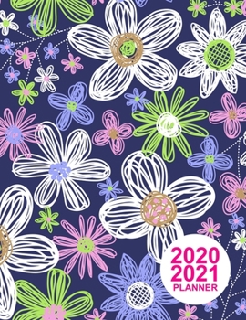 2020 2021 Planner: Large Daily, Weekly and Monthly Planner 2 Years | Agenda Schedule Organizer Logbook and Personal Journal Diary | 24 Months Calendar ... Book | Cover Design Code DT 00102993