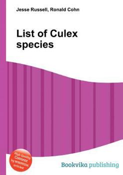 Paperback List of Culex Species Book
