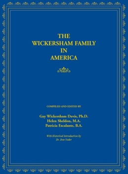 Hardcover The Wickersham Family in America Book