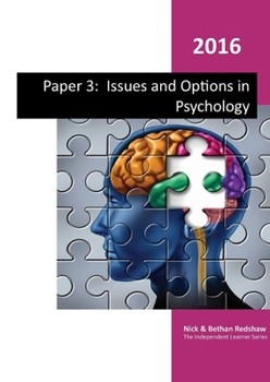 Paperback Paper 3 - Issues and Three Options in Psychology.- Gender, Schizoprenia and Forensic Book